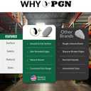 PGN 40 PCS Flat Smooth River Rocks for Painting  1-4 Natural Stones for Kids & Adults DIY Craft, Garden Decor  Paintable Surface, No Sharp Edges, Family Art Activity