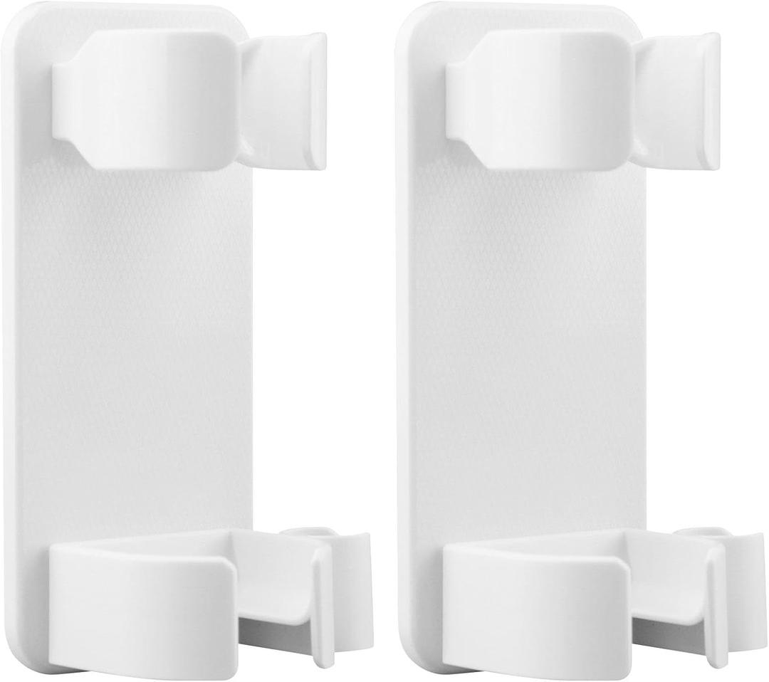 2Pcs Curling Iron Holder Hot Tools Holder,Hair Straightener Holder Wall Mounted Blow Dryer Holder,Hair Tools Organizer for Curling Wands, Hair Straighteners,Combs