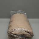 CozyLux Queen Comforter Set Khaki, 7 Pieces Pintuck Bed in A Bag, Premium Khaki Comforter Queen Size, Pinch Pleat Bedding Sets with Comforter, Sheets, Pillowcases & Shams