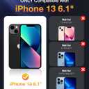 Diaclara Designed for iPhone 13 Case, Full Body Rugged with Built-in Touch Sensitive Anti-Scratch Screen Protector, Soft TPU Bumper Case for iPhone 13 6.1" (Privacy)