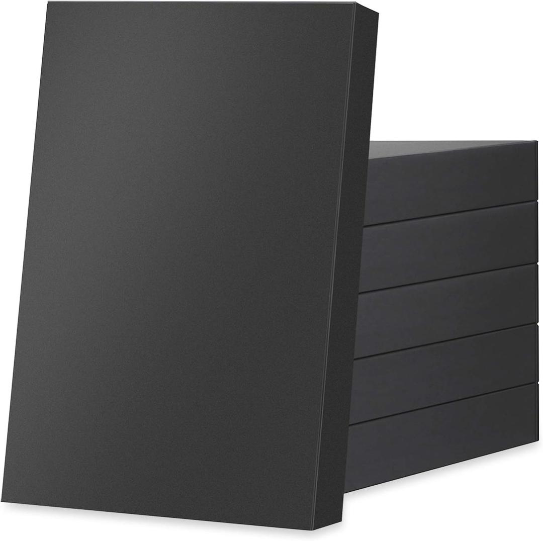 JINMING 6 Extra Large Gift Boxes with Lids 17x11x2.5 Inches for Clothes, Black Gift Boxes, Apparel Boxes for Mother's Day, Father's Day and All Occasion