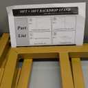 Wokceer 10x10 FT Backdrop Stand Heavy Duty Pipe and Drape Kit, Adjustable Gold Backdrop Stand for Wedding Birthday Party Photography Photo Booth Background Christmas Decoration