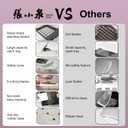 8-in-1 Vegetable Chopper with Container - Veggie Onion Salad Chopper, Mandoline Slicer, French Fry Cutter, Kitchen Gadgets with Cleaning Tools (White)