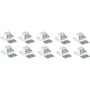 MPJ Extra Strong High Magnetic Catch - White/Nickel (10)