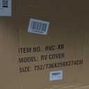 GEARFLAG Travel Trailer Cover fits 22-24FT RV with Dual Slide-Out Zippered Opening Reinforced Windproof Straps Water Resistant Reflective Safety Strips Heavy Duty Fabric Ideal for Snow Dust Condition