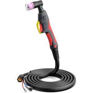 Pilot Arc Plasma Cutting Torch, AG60P 4 Meters High Frequency Air Plasma Cutting Torch AG60P Suitable for Plasma Cutter BTC500DP, BTC650DP, CUT55P (Red)