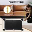 LEICHTEN 6.7" H x 248" L in Total Under Couch Blocker, Adjustable Length Couch Blockers for Pets, Couch Blockers Keep Cat Dog Off Couch, Fits Loveseat, Sofa, Couch, Black