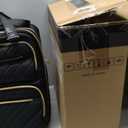 LUGGEX Underseat Carry On Luggage with Wheels, UDK Stylish Lightweight Under Seat Luggage, Soft Sided Personal Item Suitcase for Short Trip (UX-Core, Black, 16 Inch)