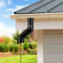 Tfro & Cile Rain Chain Gutter Adapter Black Installation Suit for Gutter Downspout Outlet