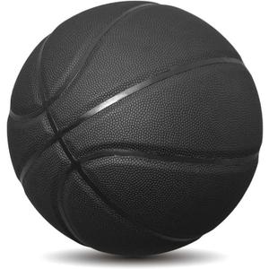 MINDCOLLISION Size 5 Solid Color Basketball, No Standard Non-Slip Wear-Resistant, Suitable for Indoor and Outdoor Children's Women's Youth Adult Basketball (Black), Size 5