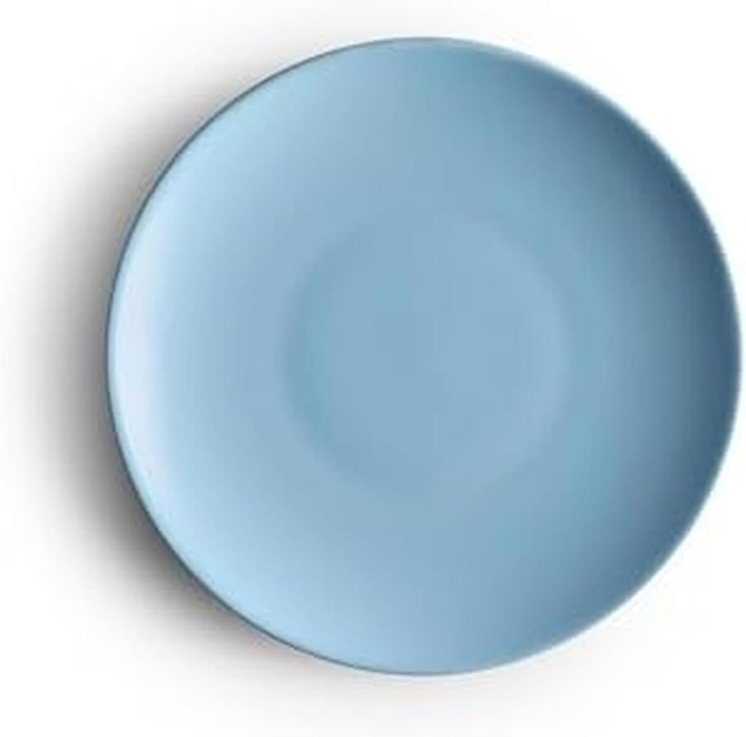 Year & Day Ceramic Set of 4 Dessert Appetizer Small Plates, Lagoon Blue, 6.5 Inch