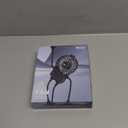 Freestyle Small Robot Fan, Fun Desk Fan with Suckers, Rechargeable Portable Fan and Phone Stand 2 in 1 for Office, Travel and Cars, Black