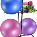Exercise Ball Holder,Stability Ball Rack, Exercise Ball and Balance Ball Storage Racks Suitable for Yoga Ball Stability Ball Yoga Mats Home and Commercial Gym