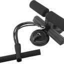 Ab Training Auxiliary DeviceBlack, Multi-functional Adjustable Ab Trainer, Muscles Full Body Training for Girl and Men, Sit Up Machine, Portable Fitness Equipment for Home & Gym, with 2 Suction Cups and Resistance Band