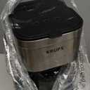 KRUPS Coffee Maker 10 Cups Simply Brew Stainless Steel Drip Coffee Maker, 900 Watts Coffee Filter, Drip Free, Dishwasher Safe Pot , Black & Silver