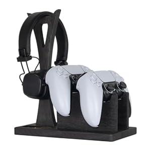 Kaseny Gamer Gifts for Men Teenage Boy Controller Holder & Headphone Stand, Stylish Gaming Accessories Setup Controller Stand Headset Stands, Unique Gifts for Gamers to Organize Gaming Equipment