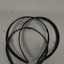 Syhood 3 Colors Tortoise Plastic Headbands Tortoise Shell Wide Acetate Resin Skinny Thin Headband with Teeth for Women(Black)