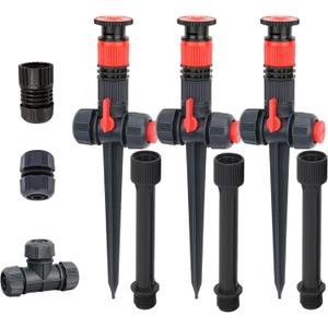 Eden 96093 Multi-Adjustable Flex Design Garden Sprinkler with Extension Set, Great for DIY Gardening Product