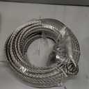 3/8", 7x19, Galvanized Steel Winch Cable (50 ft with Thimble Eye)
