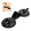 Floor Gap Fixer Tool - Heavy Duty 45 Striking Surface Floor Gap Repair Tool with Dual Enhanced Suction Cup, Plank Grabber Floors Fix Pro Made of Iron for Fixer Laminate/Vinyl Flooring Tools