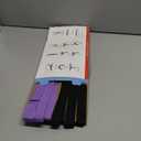Stretching Strap Yoga Strap with Loops, Stretch Straps for Physical Therapy, Non-Elastic Exercise Strap for Pilates, Dance and Gymnastics with Workout Guide (Purple+Black)