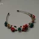 Christmas Headbands for Women, Multi Layer Crystal Bow Hairbands for Holiday Party Hair Accessory Gifts