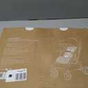 Momcozy Reversible Stroller Cushion | Universal Breathable Stroller Liner | Winter Warm Car Seat Liners | Crib Carriage Cushion Pad | Plush for Winter Use Soft Fabric for All-Season Comfort (Khaki)