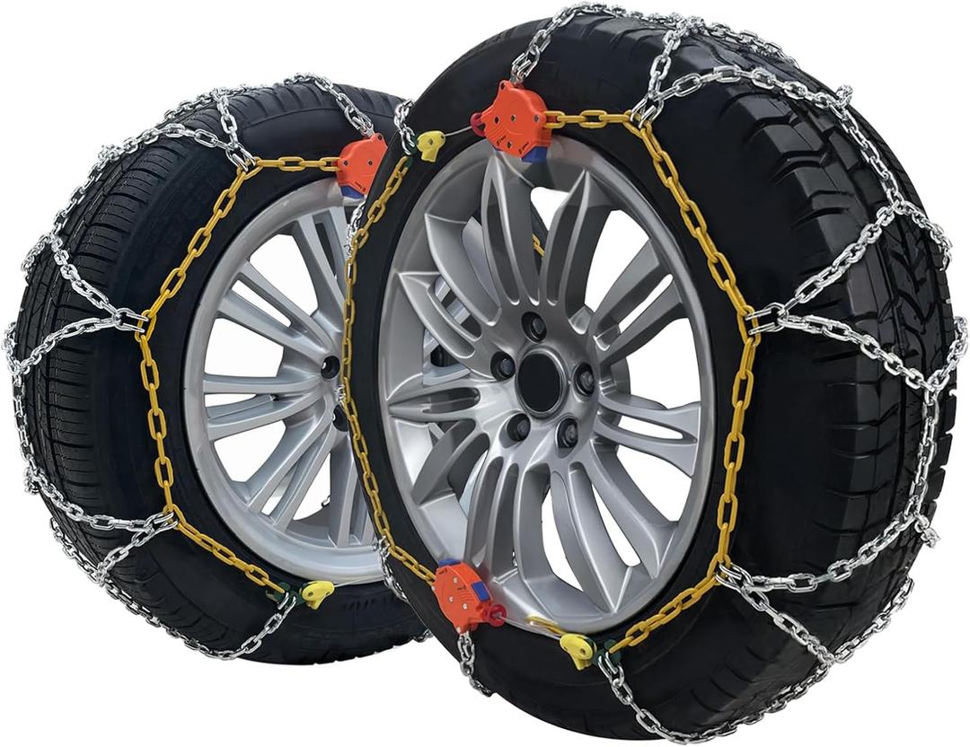 232405 Adjustable Snow Tire Chains for Light Truck, SUV, Cars, Pickups, 2 Pack Anti-slip Snow Chains for Pickup Trucks Winter Tire Chains 235 50r20 235 55r19 235 60r18 235 80r16 snow chains for car