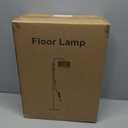 GyroVu Rattan Floor Lamp for Living Room, Adjustable Height Standing Lamp, 12.5"D x 12.5"W x 67.5"H