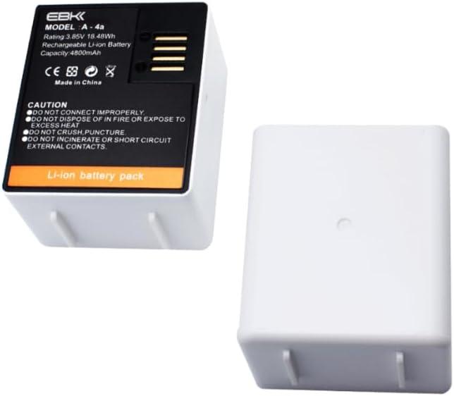 2 Pack Replacement Batteries for Arlo Pro 4 / Pro 3 / Pro 5/5S 2K / Arlo Ultra/Ultra 2 Wireless Security Camera VMA5400 3.85V A-4a