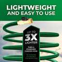 Garden Hose, NON-EXPANDABLE Garden Hose, Super Light Weight Hose, No Burst, 3/4 inch Solid Brass Connectors, 25 Ft, Grassy Green