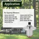 437-0005-00 Lawn Mower Deck Heavy Duty Spindle Compatible with Spartan Mowers 2016-2019 RT, 2020-2022 RT Pro, 2020-2022 RT HD, 2016-2019 SRT, 2019-2022 SRT XD, 2022 SRT XDe, for 54 61 72 Inch Decks