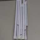 FVONZON Tension Curtain Rod White Spring Tension Curtain Rods 26-39 inch 6Pack Adjustable Spring Rods Extendable Tension Rod For Closet, Window, Kitchen,Bookshelf,Bathroom