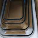 KOMUEE 8 Pieces Glass Baking Dish with Lids Rectangular Glass Baking Pan Bakeware Set with Lids, Baking Pans for Lasagna, Leftovers, Cooking, Kitchen, Fridge-to-Oven, Gray