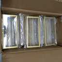TonGass 24-Pack 4"x6" Gold Acrylic Picture Frames – 3mm Gold Border Wedding Table Number Holders, Clear Double-Sided Acrylic Sign Holders for Weddings, Banquets, Parties, Centerpieces