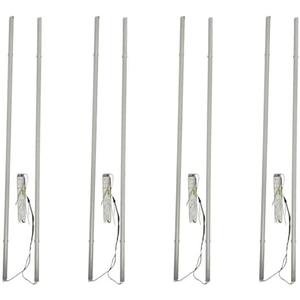 E2 LIGHTING Retrofit Kit 4ft LED 40W, Magnetic Linear Strip, Fluorescent to LED Conversion Kit 4000K, 2x4ft Panel Light Tube, 5400LM Daylight White, 0-10V Dimmable, Office Use (4000K-4 Pack)