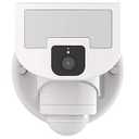 Outdoor Motion Sensor Tracking Floodlight WiFi Security LED Light Camera (White) Versonel Nightwatcher VSL95 Robotic, 1080p, NO Monthly Fees, Free App, Alexa, Google Assistant, Smart Things, 32GB SD