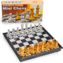 Travel Magnetic Chess Mini Set (5 inches)-Compact, Foldable, Educational Board Game