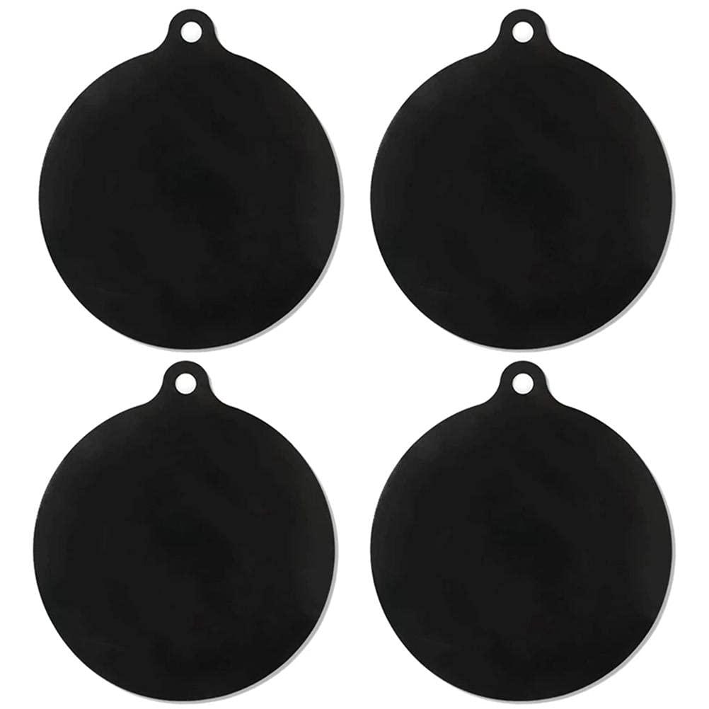 4 Pack Non Slip Electric Burner Induction Stove Protector Reusable Silicone Mat High Temperature Heat Pad for Pots and Pans Induction Cooktop Scratch Protector (Circular)