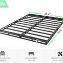 QEROMY 3 Inch Low Profile Box Spring, Sturdy Metal Frame Mattress Foundation, Easy Assembly, Quiet & Noise-Free, Queen Size