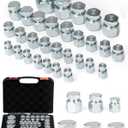 JIC Plug and Cap Kit, 72Pcs 37 degree Flare thread cap & plug assortment set, Hydraulic hose tube and pipe fittings set end protection for industrial equipment repair, size 4 6 8 10 12 16