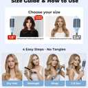 Farery Thermal Brush 1.5 Inch for Short to Medium Hair, Heated Round Curling Iron with 5 Heat Settings Up to 420F, Hot Styling Tool for Curls Bangs Volume Flips, Dual Voltage Travel