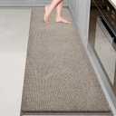 Washable Kitchen Rug 24" x 82" / 60cm x 210cm, Non Slip Kitchen Mat for Floor, Absorbent Indoor Entryway Runner Rug for Hallway, Laundry, Bathroom, Bedroom (Roll Packing)