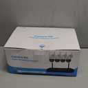 Jennov 5MP Wireless Security Camera System with Monitor, 10CH NVR Kit for Home & Business Surveillance, 4 Cameras with 500GB HDD, Night Vision, 24/7 Motion Detection, No Monthly Fee, Indoor Outdoor (white)