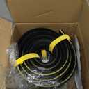 Eapele 10 ft Floor Cable Cover Protector, Heavy Duty PVC Duct Easy to Unroll, Prevent Trip Hazard for Outdoor Settings (2pcs)