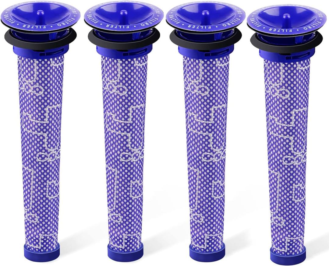 3Pack Replacement Pre Filters for Dyson - Vacuum Filter Compatible Dyson V6 V7 V8 DC59 DC58 Replaces Part 965661 01 (4Pack)