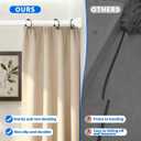 White Shower Curtain Rod 39-70 Inch Integration Tension Curtain Rod, Load 44LBS No Splice 304 Stainless Steel Adjustable Spring Heavy Duty Tension Rods for Bathroom Windows No Drill Non Slip