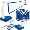 GoSports Splash Hoop 2-in-1 Pool Basketball Hoop & Volleyball Net Game Set