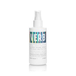 VERB Glossy Shine Spray with Heat Protection  Vegan Paraben Free Moisturizing Hair Spray without Harmful Sulfates for All Hair Types  Adds High Shine and Primes for Styling, 6.5 fl oz