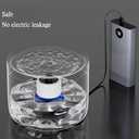 Ceramic Cat Water Fountain Cats Tower Water Dispenser 1L/33.82oz Dog Water Bowl Dispenser Cat Fountain for Cats Indoor Ultra Quiet Pump Blue